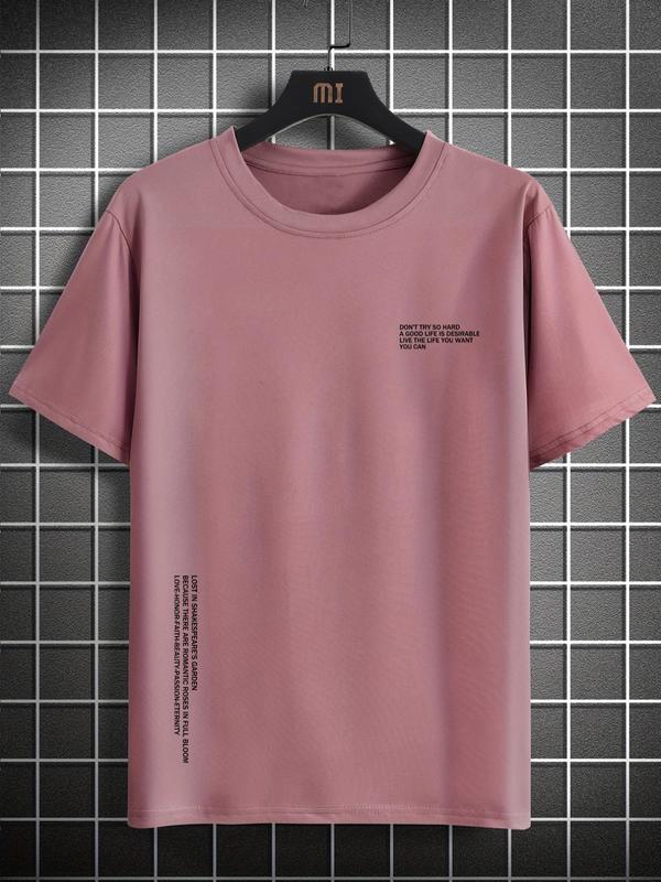 LGBTQ+Ã‚Â Men's Regular Fit Letter Print Round Neck Short Sleeve Graphic Tee, Men's Summer Clothes, Casual Crewneck T-shirt for Summer Outdoor,Ã‚Â LGBT Outf