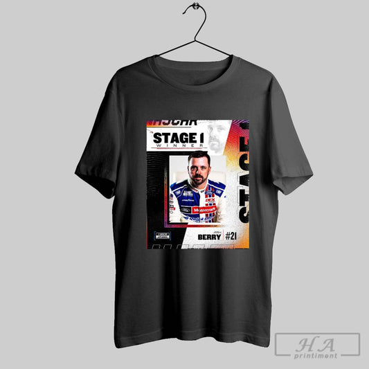 Poster Wood Brothers Racing Josh Berry Winner State 1 Ambetter 400 Nascar Cup Series 2025 T Shirt