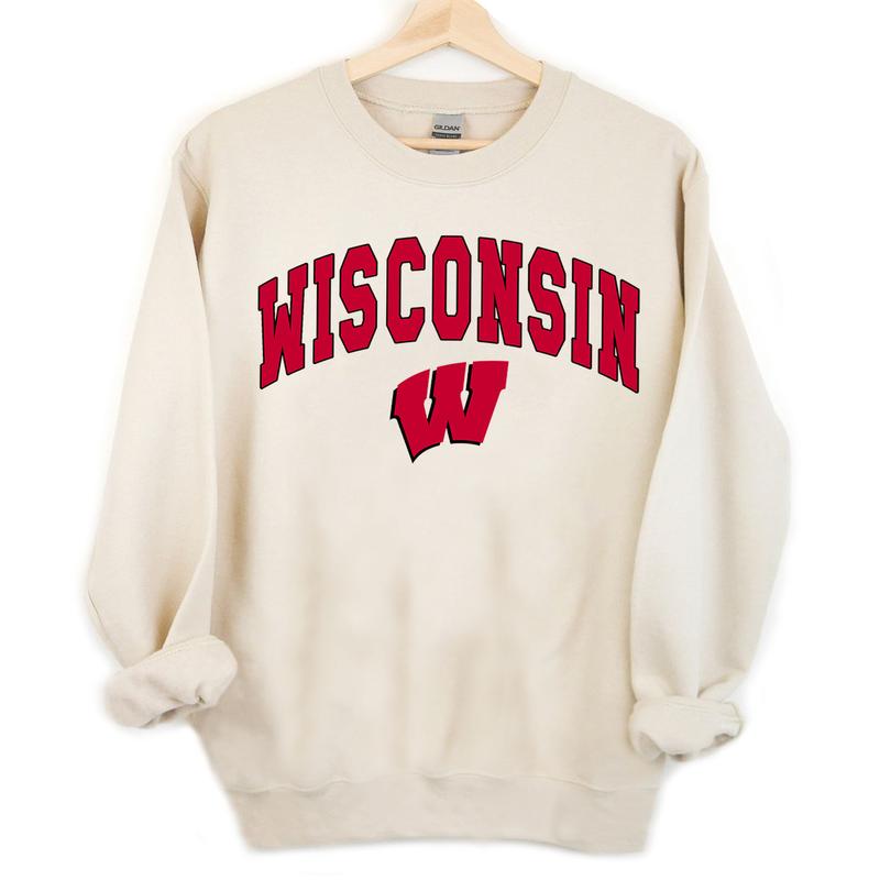 Wisconsin Badgers NCAA Football Vintage Shirts, Graphic University of Wisconsin NCAA Basketball Team Shirt, Gift Top Unisex Cotton Shirt For Sport Fan