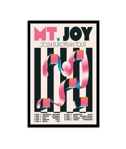 Mt.Joy 2024 European Tour Poster