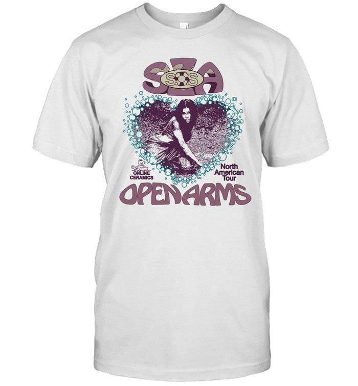 Limited Sza Open Arms Tour Shirt