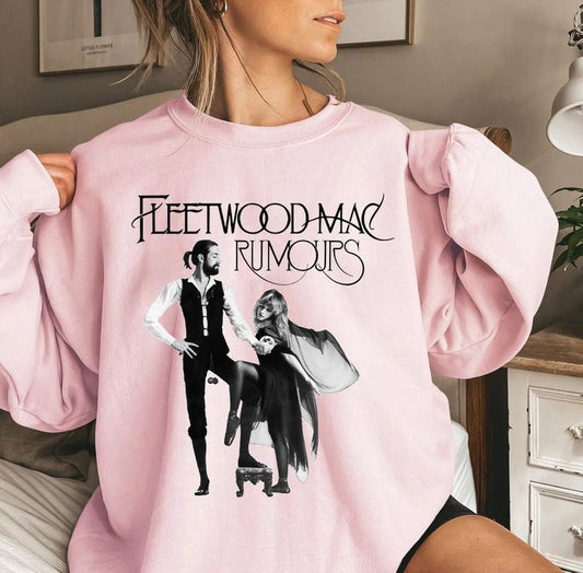 Fleetwood Mac Shirt Sweatshirt , Classic Rock Shirt, Soft Rock Vintage Gift Sweatshirt, Gift For Couple Sweatshirt