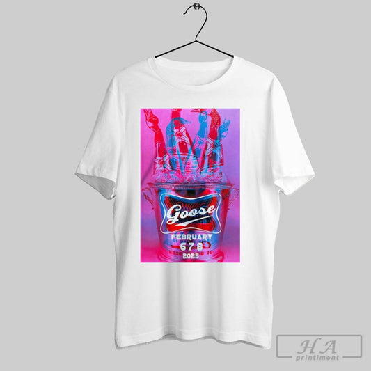 Poster Goose February 6 8 2025 Miller High Life Theatre Milwaukee Wi T Shirt