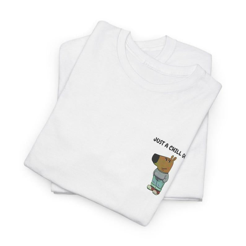 Just a Chill Guy Shirt, Viral Cartoon Dog Meme Shirt, Unisex Cotton Tee, Great Gift, Chill Guy Meme, Trendy Shirt