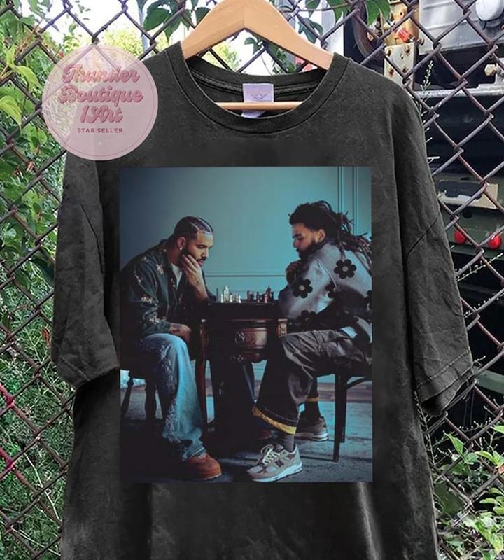 Vintage Drake J.Cole It's All a Blur Tour 2024 Shirt,Retro Big As The What Tour 90s Rap Shirt,Hip Hop Rap Sweatshirt,Gift for Fans - Unisex T-Shirt, H