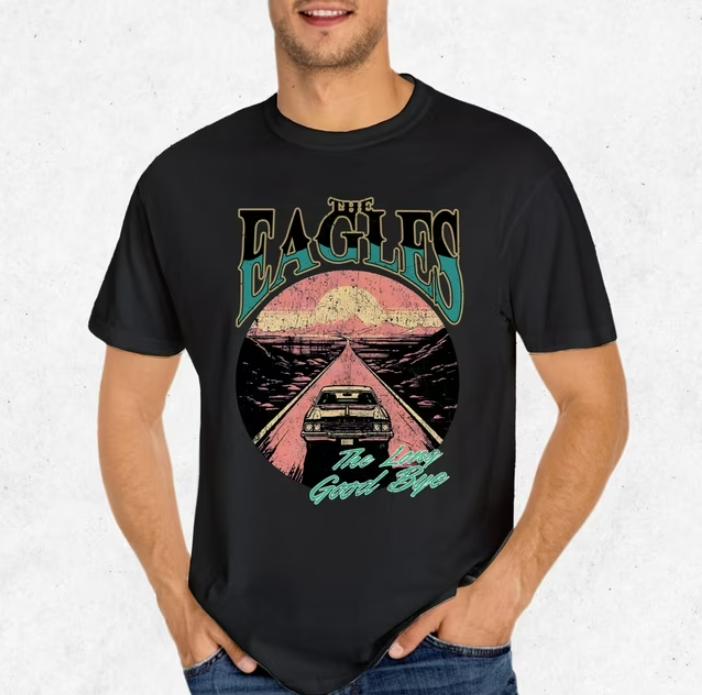 The Eagles Long Goodbye Tour Shirt Band Fan Concert T Shirt