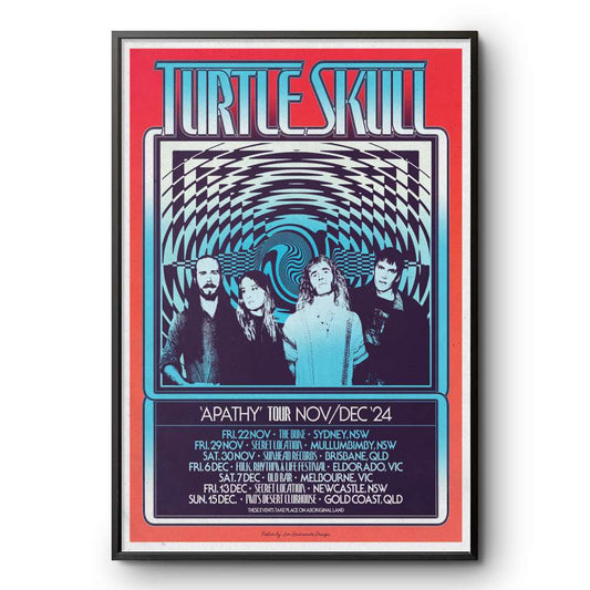 New Turtle Skull 2024 Apathy Tour Poster