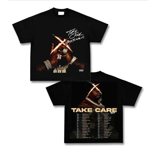 BigXthaPlug Take Care Ver2 Vintage 90s Graphic Tees, 2 Sides Cotton Vintage Shirt To Match Sneaker Hiphop Clothing Rapper Merch Shirt, Hiphop Tour Concert 2024, Gift For Fan Y2K Aesthetic Hoodie Sweatshirt