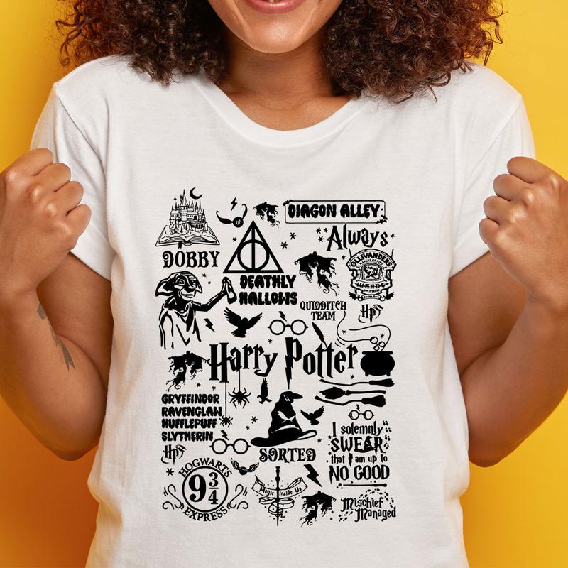 Vintage Wizard World HP Sweatshirt, Hogwarts Shirt