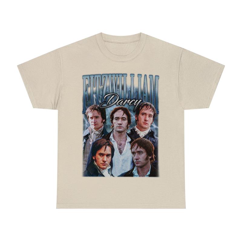 Fitzwilliam Darcy Pride and Prejudice Retro T-Shirt Retro Fitzwilliam Darcy Graphic Tee Sweatshirt Hoodie Unisex Casual Oversized