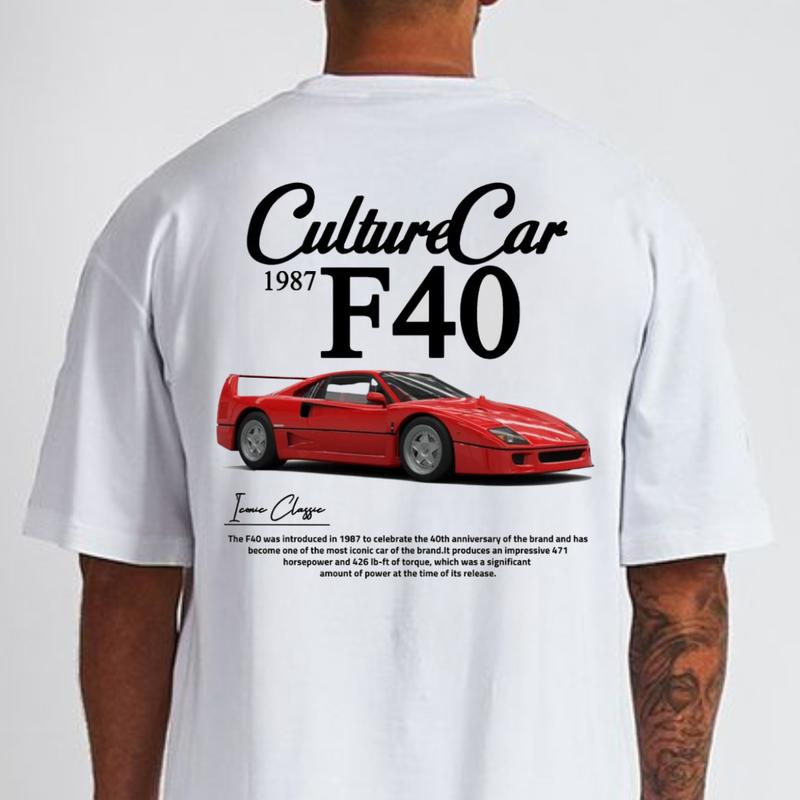 Ferrari F40 T-shirt, Hoodie, Sweater, Car Enthusiast Shirt, Car Clothing, 90's Car, Unisex, Vintage car shirt
