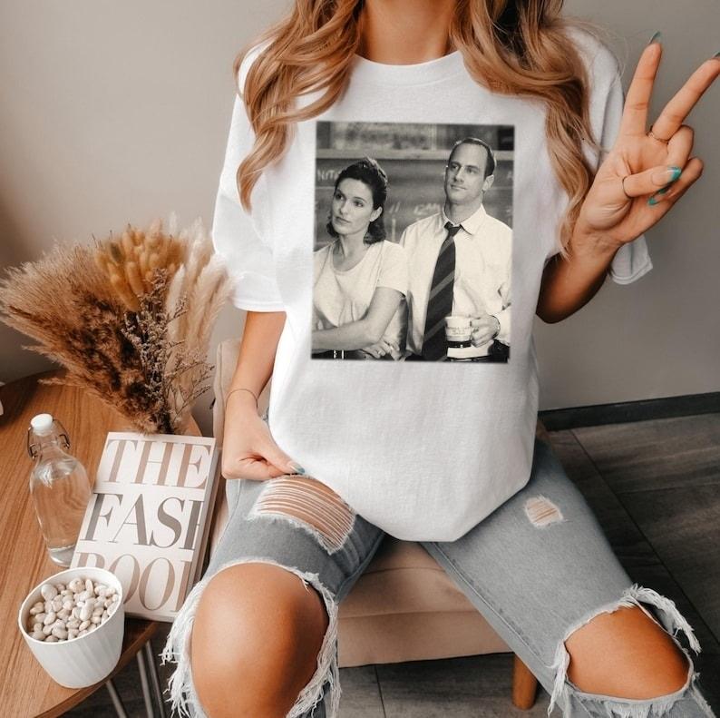 Vintage Elliot Stabler And Olivia Benson T-Shirt, Elliot and Olivia Shirt, Elliot and Olivia Sweatshirt