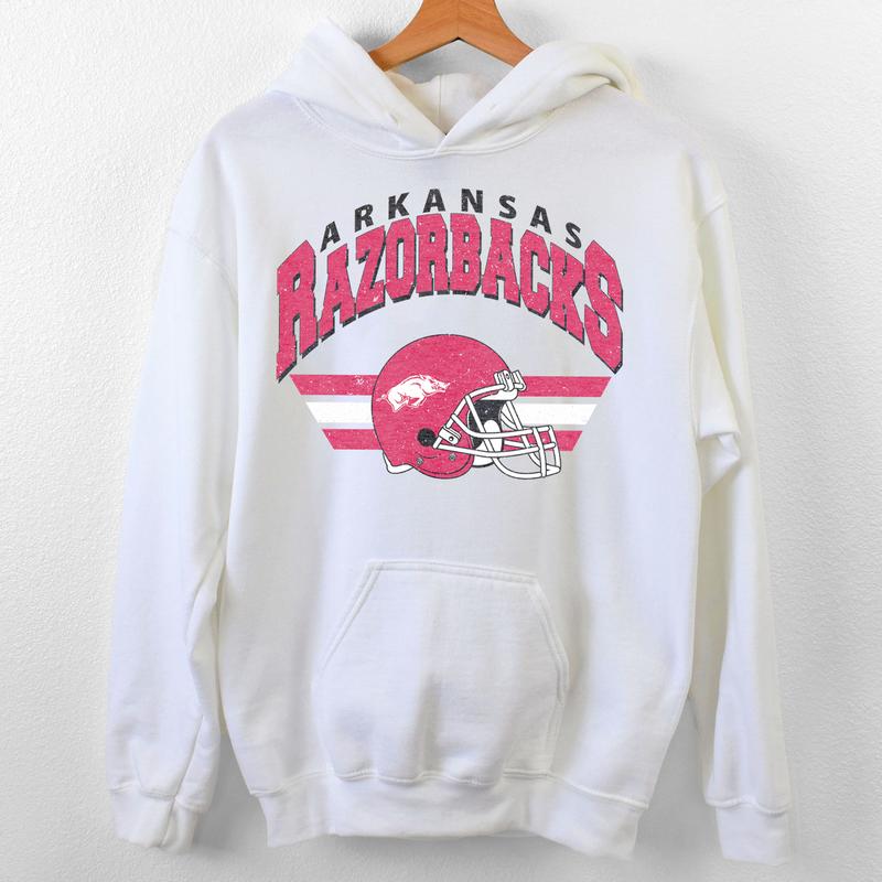 24. Arkansas Razorbacks Vintage NCAA Sweatshirt, University of Arkansas Sports Fan Apparel, Classic Pullover Gear
