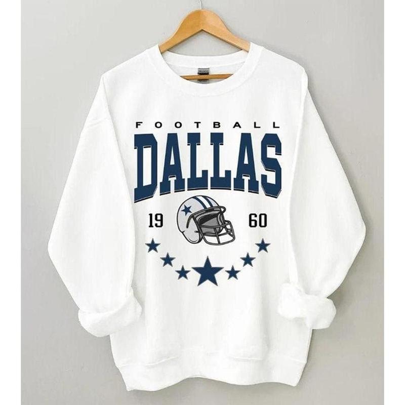 Dallas Football Shirt, 90s Vintage Dallas 1960 Football Sweatshirt, Cowboy T-Shirt, Dallas Sweatshirt, Football Game Day Tshirt, Dallas Team Unisex Sh