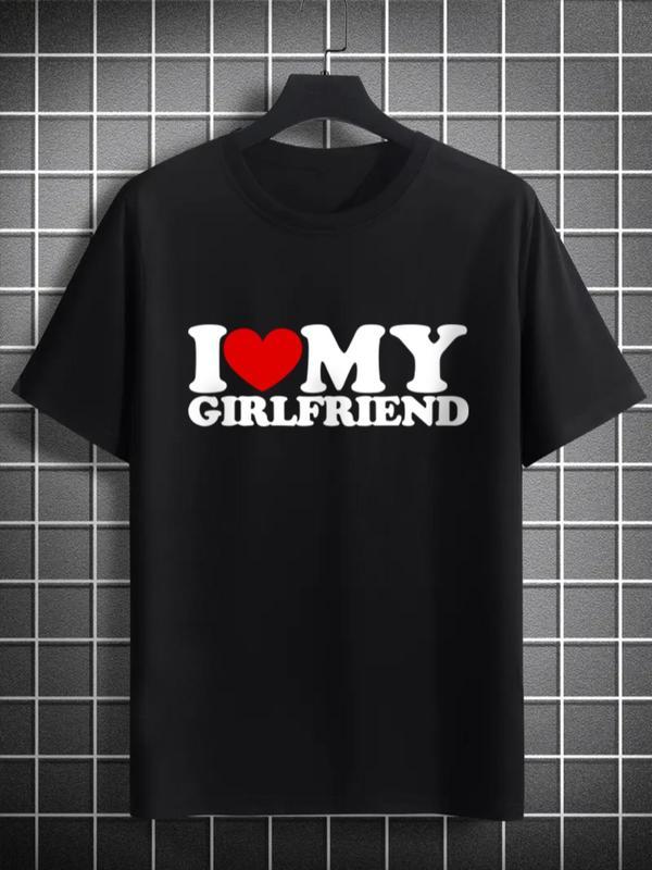 I Love My Girlfriend Shirt, Boyfriend Gift, I Heart My Girlfriend Shirt, Retro Shirt For Couple, Funny Valentine's Gift, Classic Unisex T-Shirt, Gifts