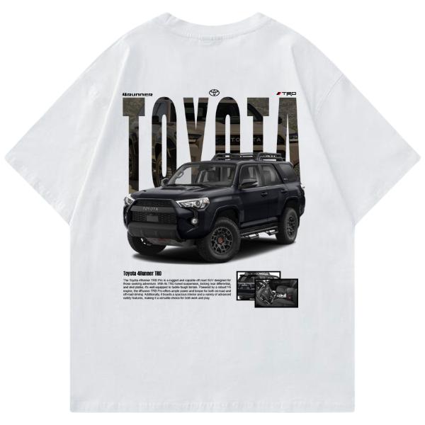 Toyotaa 4Runner TRD T-shirt, Hoodie, Sweater, Car Enthusiast Shirt, Car Clothing, Unisex, Vintage car shirt Classic Cotton Menswear Top Embroidered graphic tees