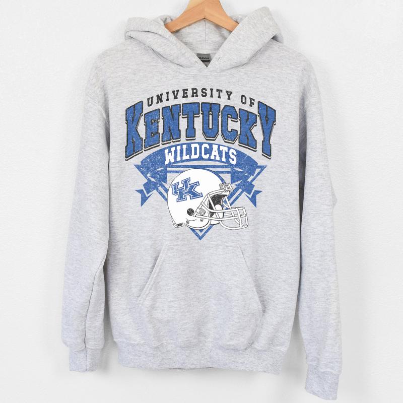 Kentucky Wildcats Vintage NCAA Sweatshirt, Unisex Wildcats Football Shirt, Classic Sport Hoodie for Fans, Cotton Casual T-Shirt, Clothing