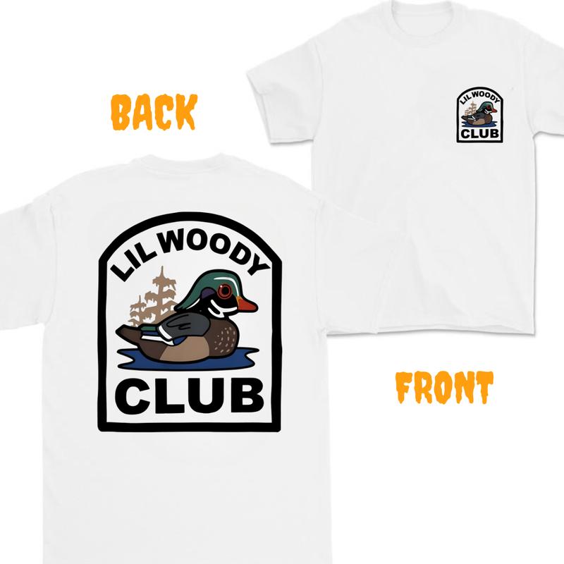 Lil Woody Club SHort  Sleeve Tee ,Vintage T-shirt - Unisex, T-shirt 2 side - T-shirt For Men , Unisex T-shirt, Classic Cotton Menswear Top