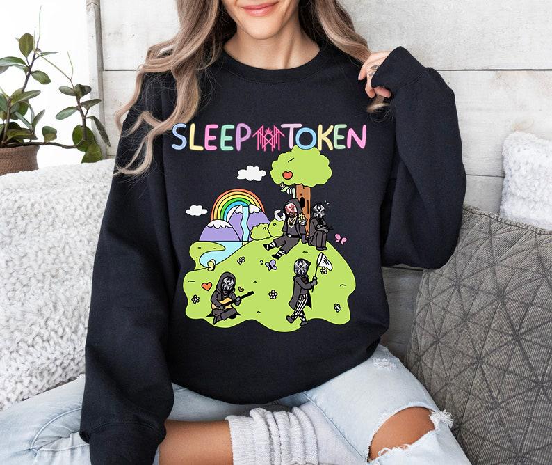 Sleep Token C0wboy Rider Sweatshirt Funny Vibes Cozy Crewneck Sweater