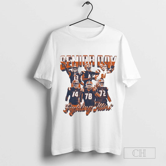 Senior Day Players Illinois Fighting Illini Vintage Graphic t-shirt