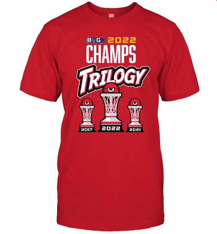 2022 BIG3 3x League Champions Trilogy T-Shirt