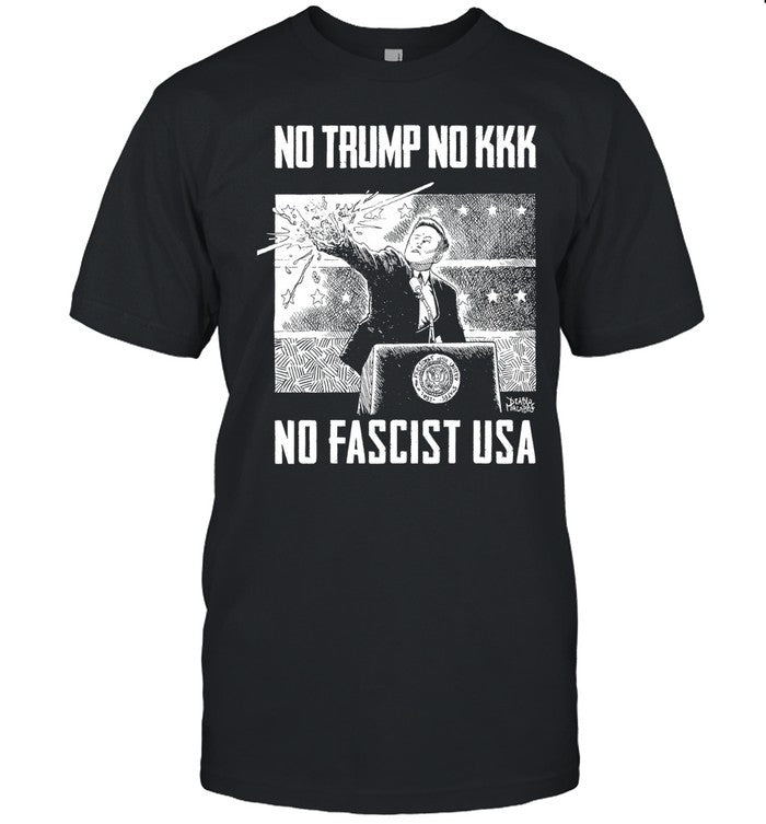 Limited T Shirt No Trump No KKK No Fascist USA