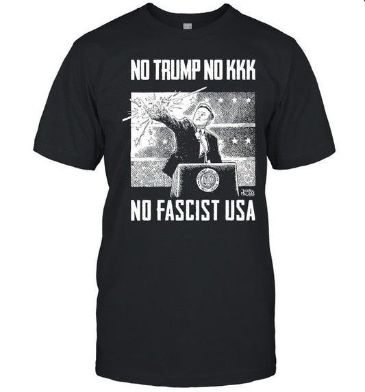 Limited T Shirt No Trump No KKK No Fascist USA