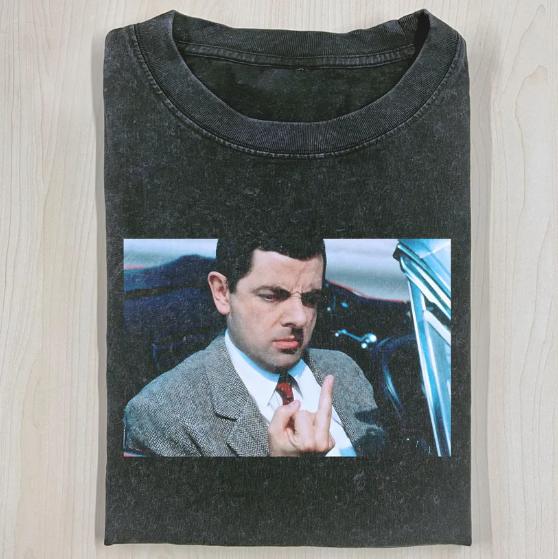 MR. BEAN Middle Finger T-Shirt, Funny Shirt, Unisex T-Shirt, Gift For Men Women