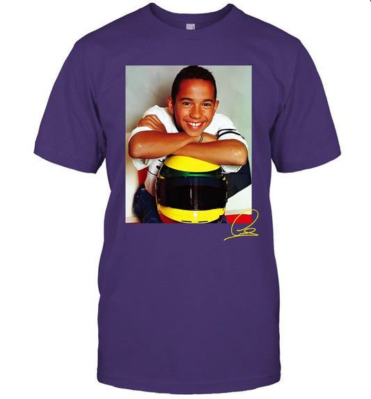 Plus 44 Lewis Signature Photo New 2024 T Shirt