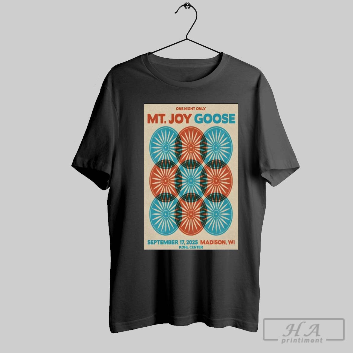 Poster Mt Joy And Goose September 17 2025 Kohl Center Madison Wi T Shirt