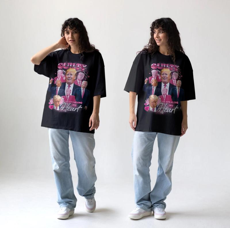 Guilty Of Stealing My Heart Bootleg Mugshot Retro Shirt Merch Streetwear Graphic Menswear Top