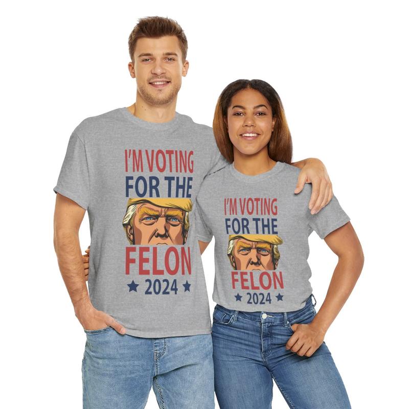 Trump Felon Unisex Heavy Cotton Tee