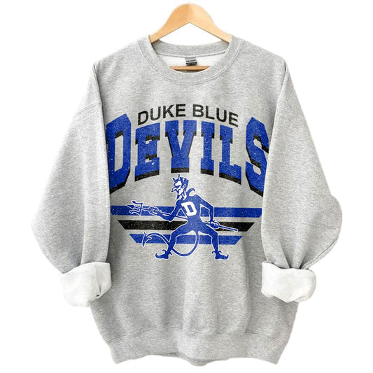 10. Duke Blue Devils Vintage NCAA Sweatshirt, University Sports Gear, Hoodie with Classic Football Team Design for Fans