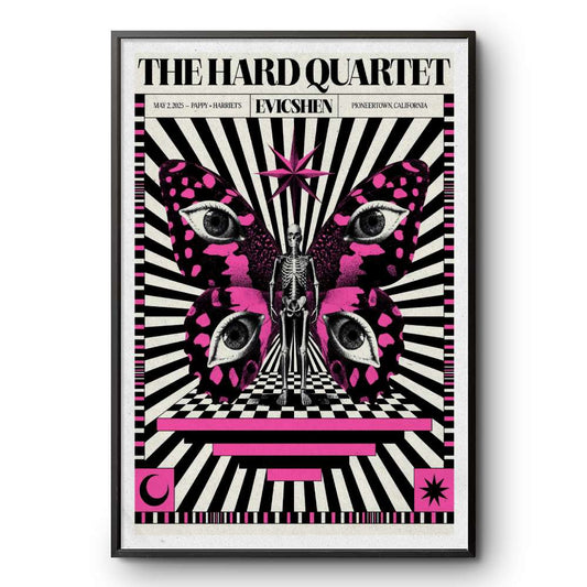 May 2 2025 The Hard Quartet Pappy + Harrietâ€™s Pioneertown California Poster