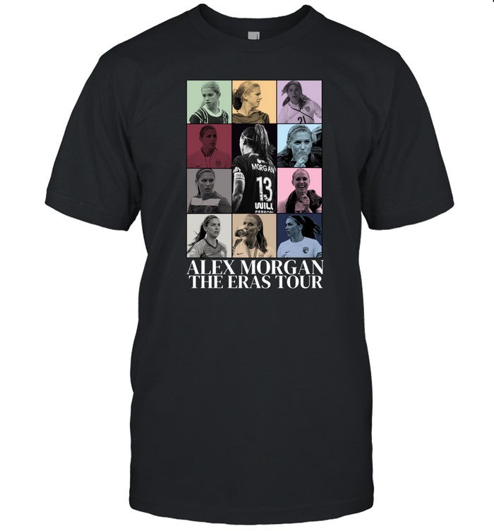 Alex Morgan The Eras Tour T-Shirt, Hoodie, Tank Top, Sweater And Long Sleeve T-Shirt-Unisex T-Shirt
