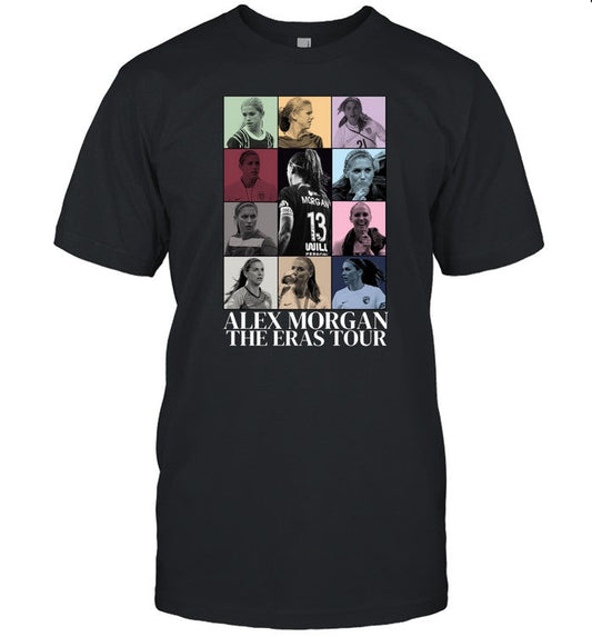 Alex Morgan The Eras Tour T-Shirt, Hoodie, Tank Top, Sweater And Long Sleeve T-Shirt-Unisex T-Shirt