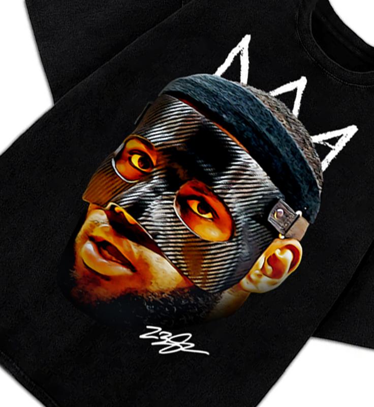 Bron James Mask Masked Bron Basketball Graphic Design King T-Shirt Crewneck Cotton