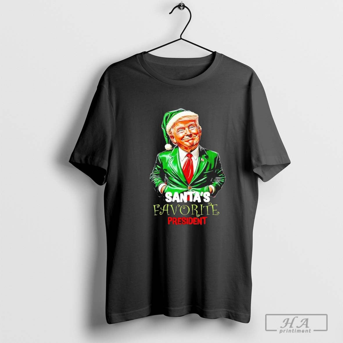 Santas Favorite President Funny Donald Trump Shirt