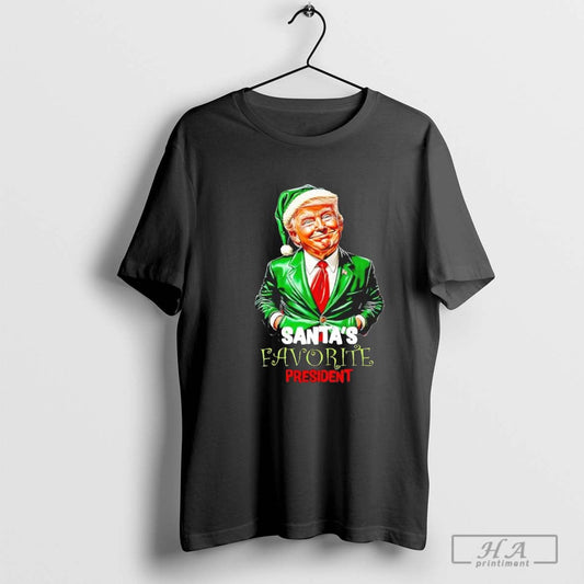 Santas Favorite President Funny Donald Trump Shirt