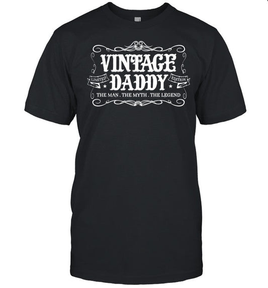 Fathers Day from Son Daughter Wife Vintage Daddy shirt_1