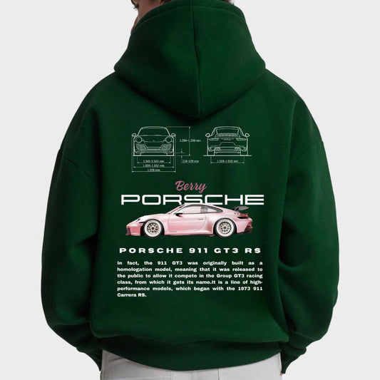 Porsche 911 GT3 RS-Pink Berry Hoodie, Unisex, Menswear, Street Racing Shirt, Car Hoodie, Boyfriend Gift