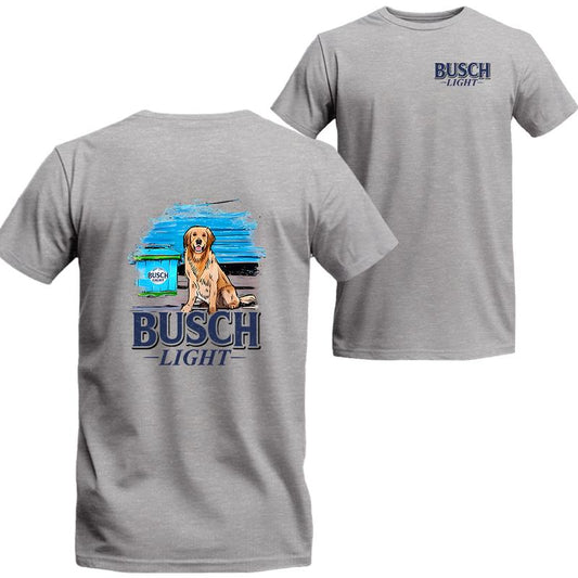 Limited Busch Light Men Best Friend 2 Sided Tee Shirt, Busch Light Short Sleeve Tee, Unisex Shirt