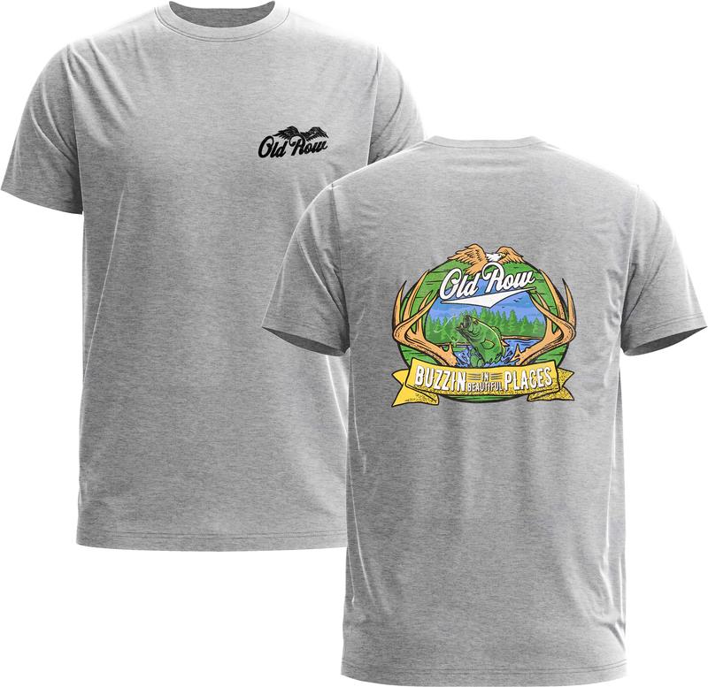 Old Row Buzzin' In Beautiful Places Tee - Old Row Hunting Unisex Print Gift - Gildan 5000 Graphic T-shirt, Full Sizing & Colors, Menswear & Womenswear