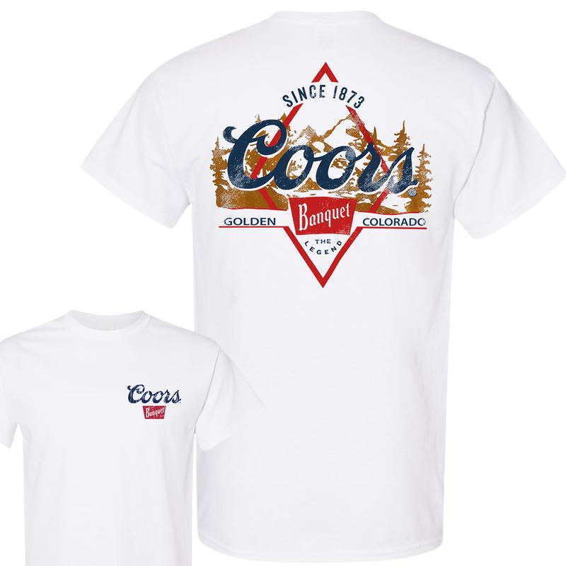 Coors Golden Banquet 2-Sided T-Shirt, Unisex T-Shirt, Full Color T-Shirt, For Men, For Women