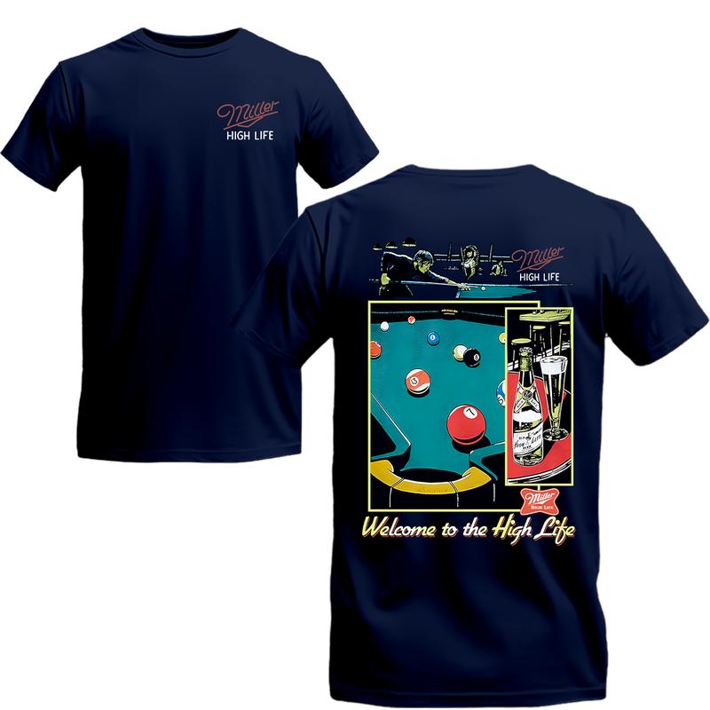 Miller High Life Sportsmans 20Club Two Sides Tshirt, Unisex Tshirt For Men, For Women