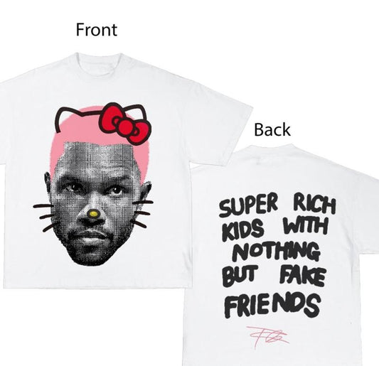 Frank Kitty (PINK) Cute Graphic Tee Shirt