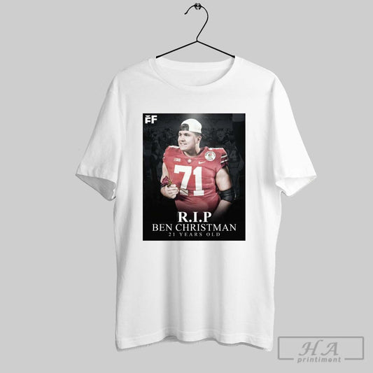 Rest In Peace Unlv Senior Ol Ben Christman 2004 2025 21 Years Old Poster T Shirt
