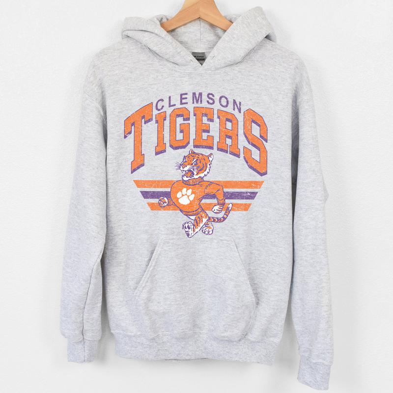 Clemson Tigers Vintage NCAA Sweatshirt, University Football Shirt, Classic Gift for Fans, Cotton, T-Shirt, Unisex Style, Modern Comfort Collection
