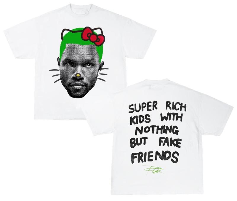 Frank Kitty (Green) Cute Sonder 2024 Trendy Rap Shirt