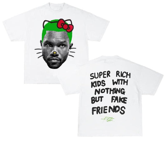 Frank Kitty (Green) Cute Sonder 2024 Trendy Rap Shirt
